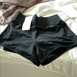 Black Fabletics Olesia running shorts